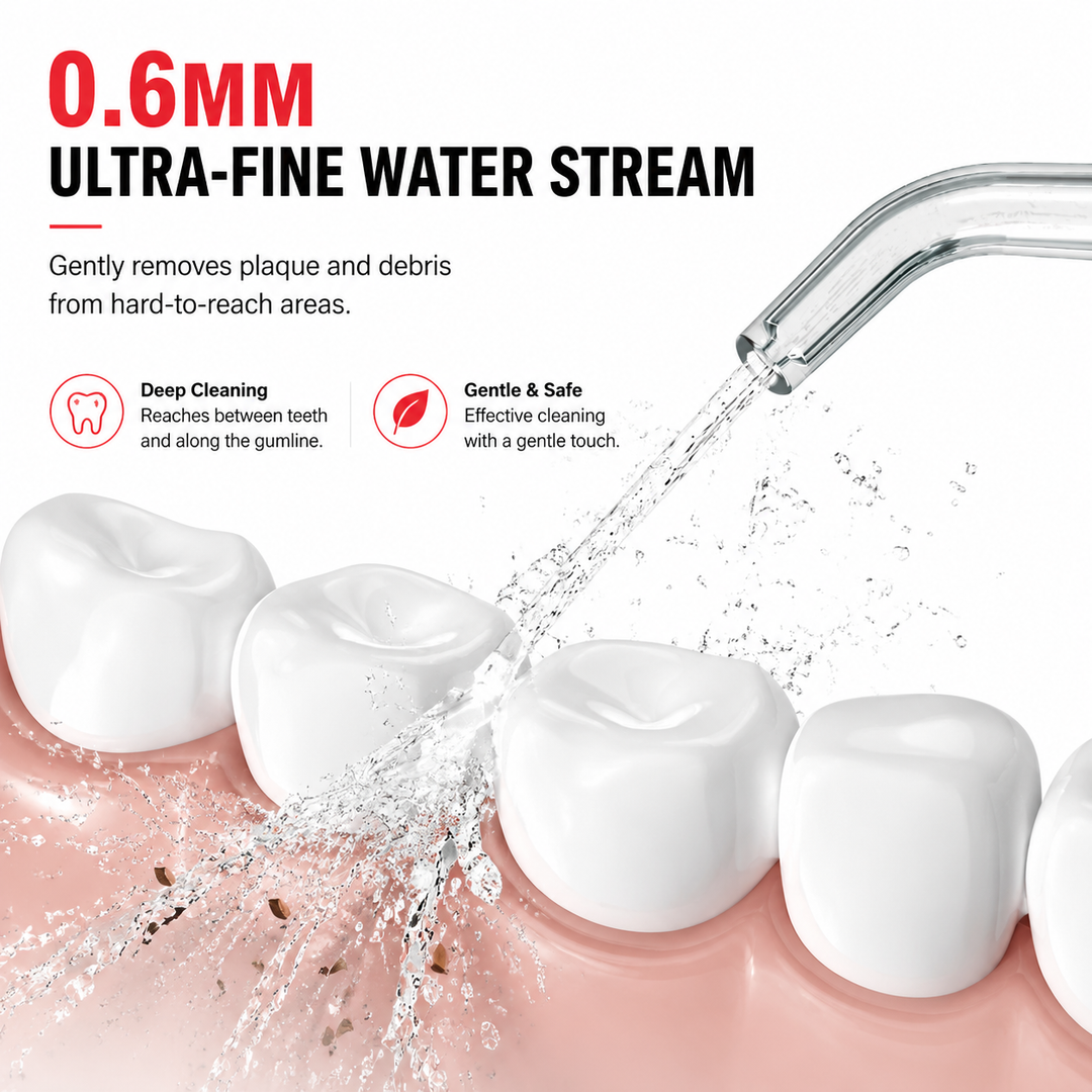 Premium Cordless Water Flosser 280ml Portable Oral Irrigator 4 Modes 6 Tips USB Rechargeable IPX7 Waterproof Dental Cleaner Deep Gum Care Travel Device