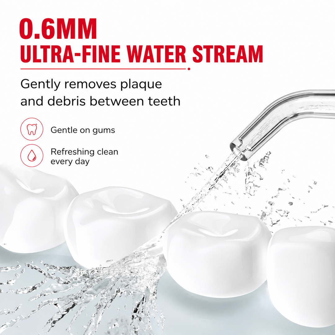 Premium Cordless Water Flosser 280ml Portable Oral Irrigator 4 Modes 6 Tips USB Rechargeable IPX7 Waterproof Dental Cleaner Deep Gum Care Travel Device