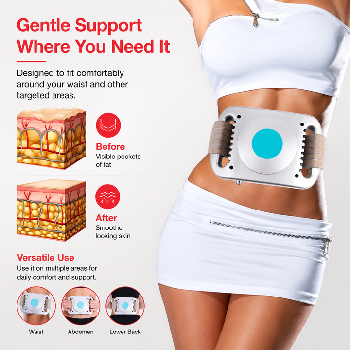 Premium Cryolipolysis Cold Therapy Device Portable Body Sculpting Cooling Massager Non-Invasive Fat Freezing Home Use Adjustable Timer Belt System