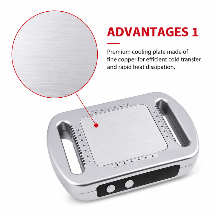 Premium Cryolipolysis Cold Therapy Device Portable Body Sculpting Cooling Massager Non-Invasive Fat Freezing Home Use Adjustable Timer Belt System