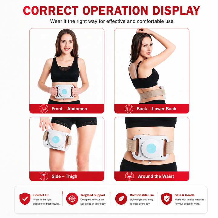Premium Cryolipolysis Cold Therapy Device Portable Body Sculpting Cooling Massager Non-Invasive Fat Freezing Home Use Adjustable Timer Belt System