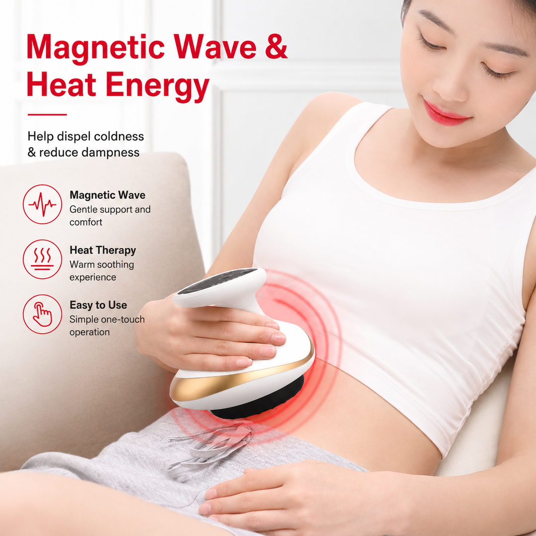 Premium Cupping Massager LCD Display Vacuum Suction Massage Device EMS Heating Therapy Gua Sha Scraping Tool Rechargeable Body Wellness Massager