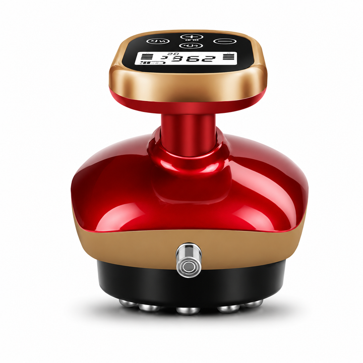 Premium Cupping Massager LCD Display Vacuum Suction Massage Device EMS Heating Therapy Gua Sha Scraping Tool Rechargeable Body Wellness Massager