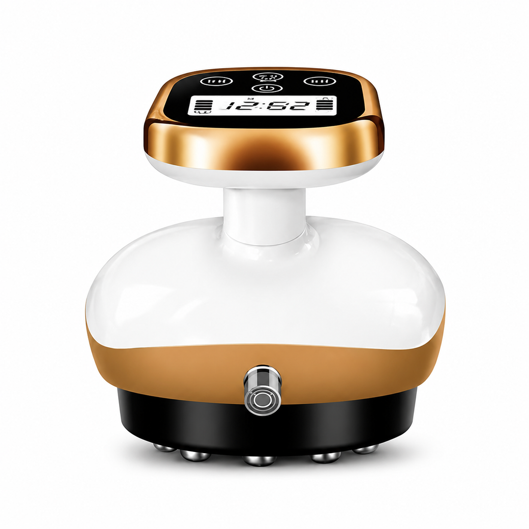 Premium Cupping Massager LCD Display Vacuum Suction Massage Device EMS Heating Therapy Gua Sha Scraping Tool Rechargeable Body Wellness Massager