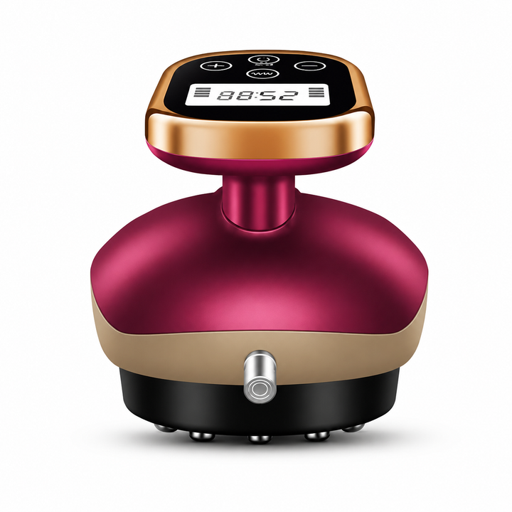 Premium Cupping Massager LCD Display Vacuum Suction Massage Device EMS Heating Therapy Gua Sha Scraping Tool Rechargeable Body Wellness Massager