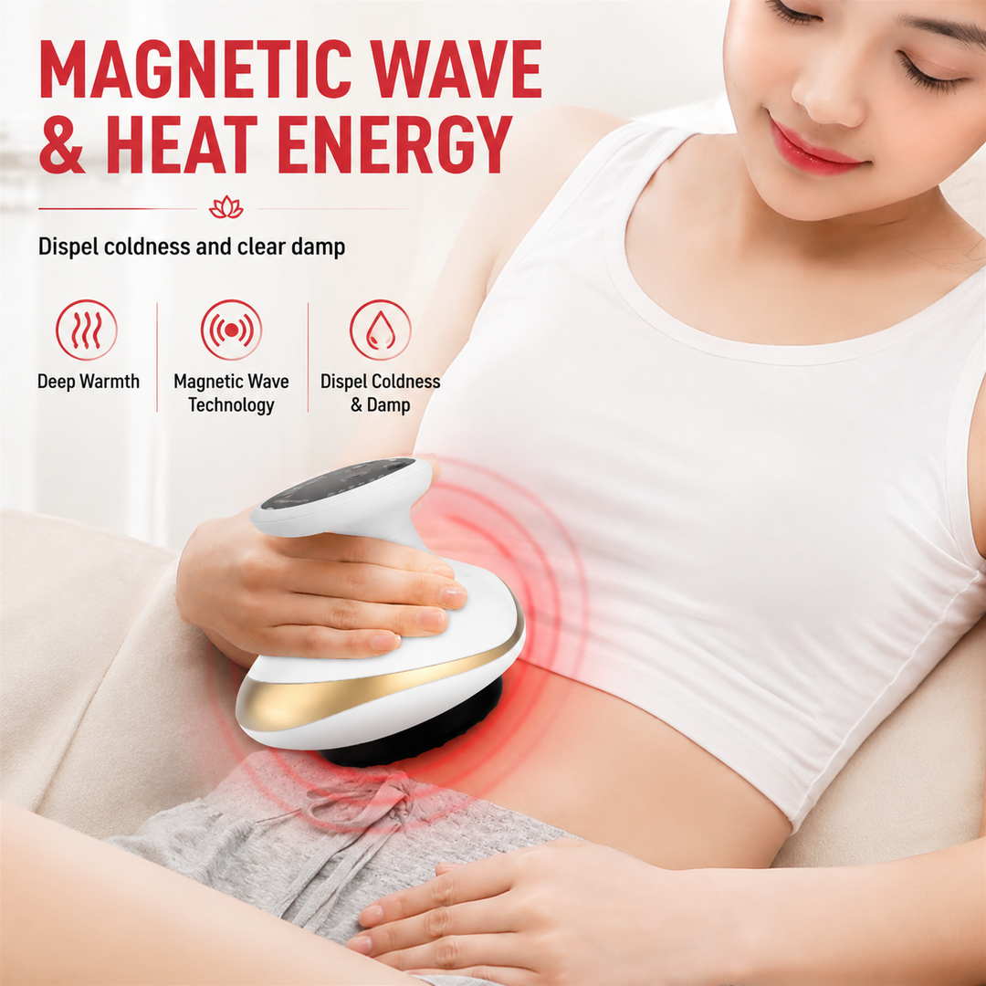 Premium Cupping Massager LCD Vacuum Suction EMS Gua Sha Body Sculpting Device Anti Cellulite Fat Burner Heating Massage Therapy Portable Rechargeable
