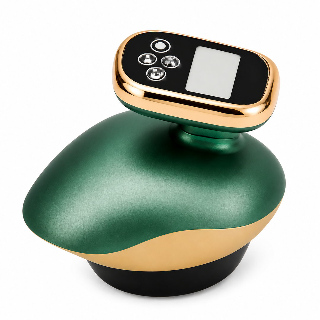 Premium Cupping Massager LCD Vacuum Suction EMS Gua Sha Body Sculpting Device Anti Cellulite Fat Burner Heating Massage Therapy Portable Rechargeable
