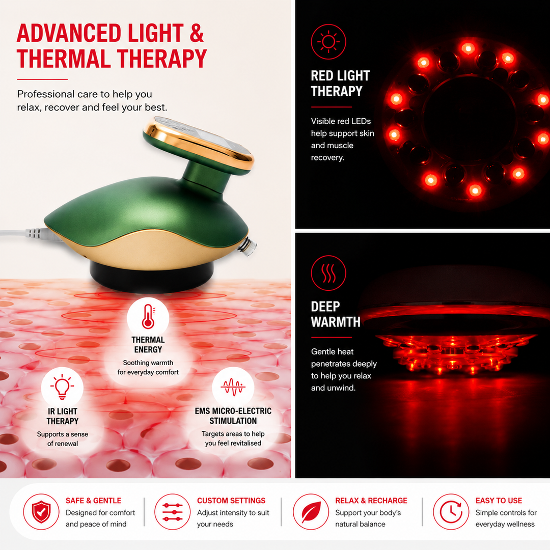 Premium Cupping Massager with LCD Vacuum Suction EMS Anti-Cellulite Heat 35–50°C Magnet Gua Sha Rechargeable Auto 30-Min Off Body Sculpting Device
