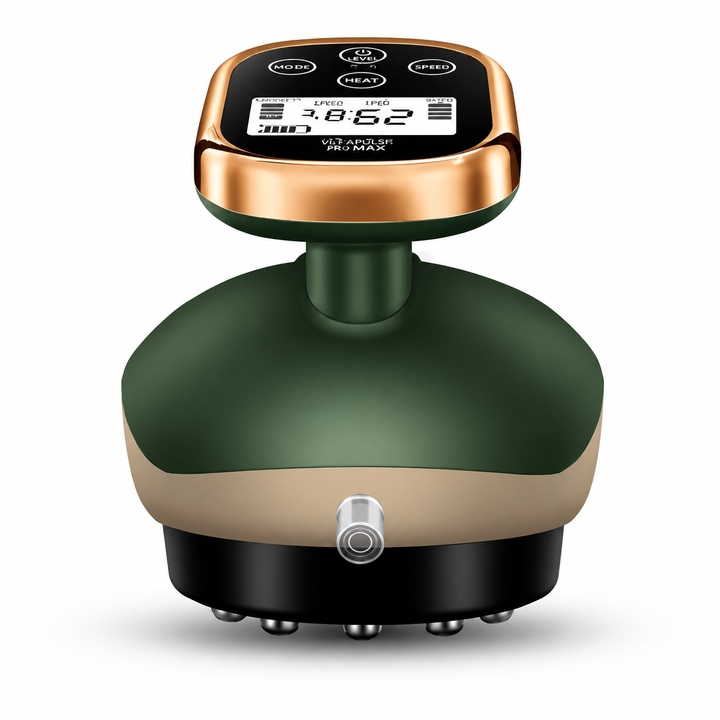 Premium Cupping Massager with LCD Vacuum Suction EMS Anti-Cellulite Heat 35–50°C Magnet Gua Sha Rechargeable Auto 30-Min Off Body Sculpting Device