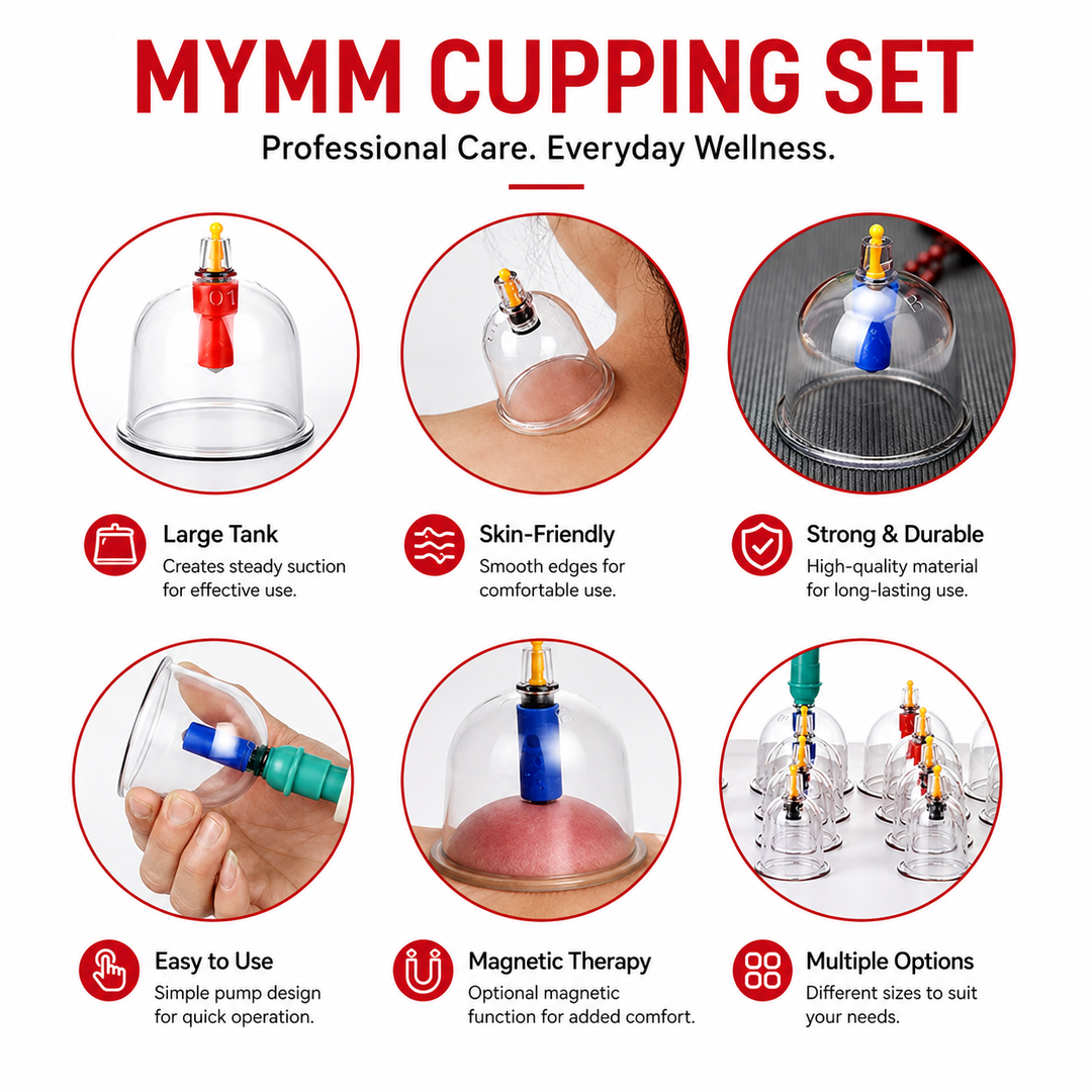 Premium Cupping Therapy Set Vacuum Suction Cups Massage Kit Chinese Medicine Physiotherapy Muscle Relaxation Body Care Pump Set Home Use