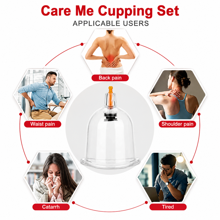 Premium Cupping Therapy Set Vacuum Suction Cups Massage Kit Chinese Medicine Physiotherapy Muscle Relaxation Body Care Pump Set Home Use