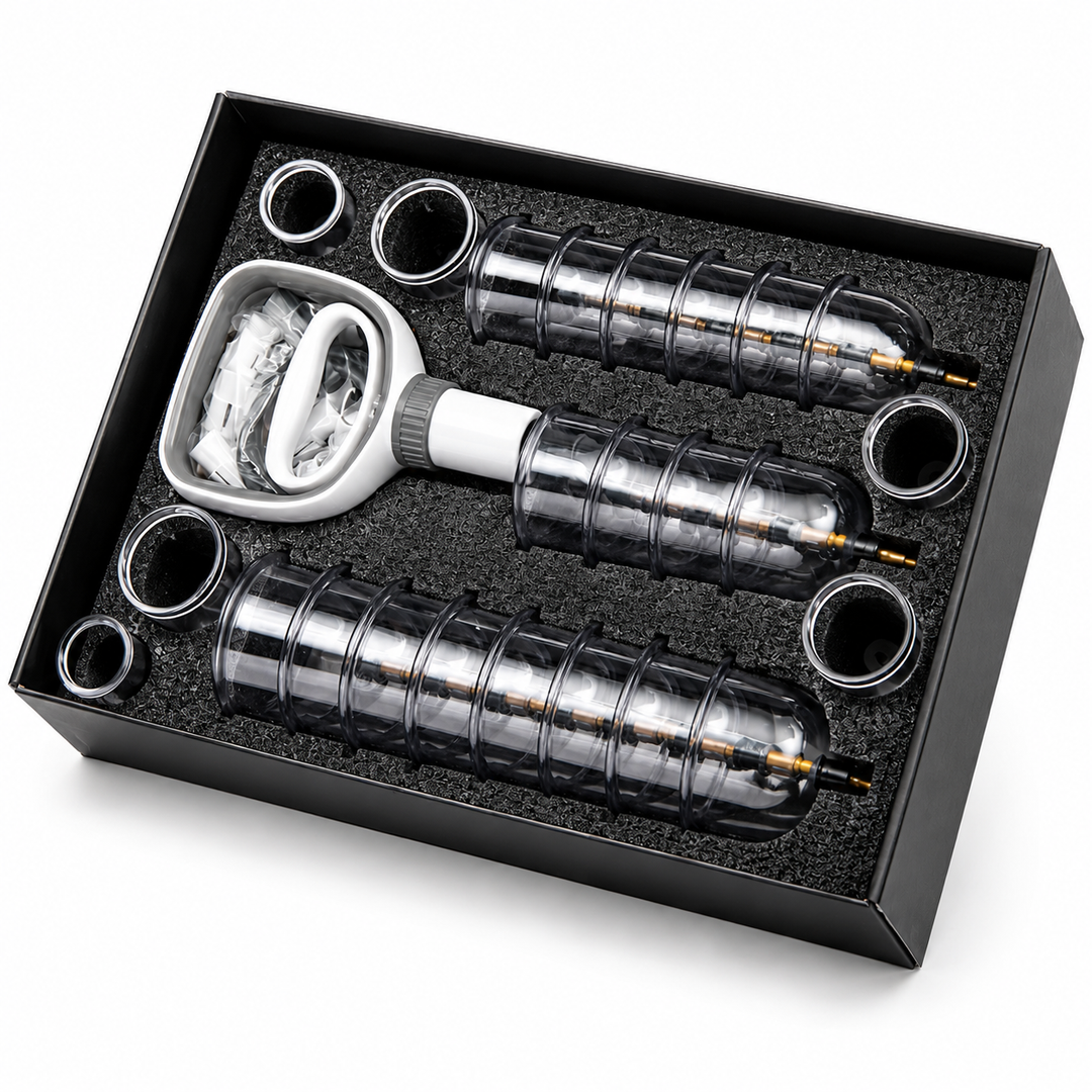 Premium Cupping Therapy Set Vacuum Suction Cups Massage Kit Chinese Medicine Physiotherapy Muscle Relaxation Body Care Pump Set Home Use