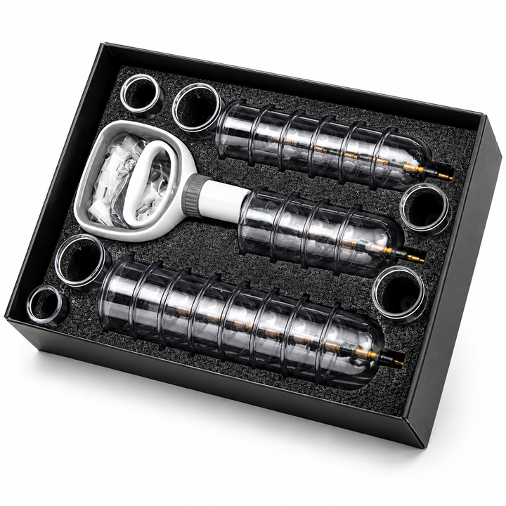 Premium Cupping Therapy Set Vacuum Suction Cups Massage Kit Chinese Medicine Physiotherapy Muscle Relaxation Body Care Pump Set Home Use