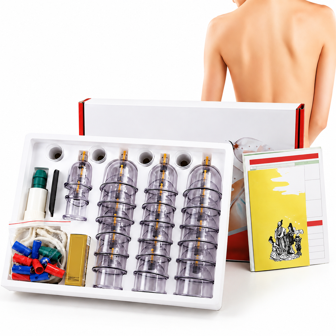 Premium Cupping Therapy Set Vacuum Suction Cups Massage Kit Chinese Medicine Physiotherapy Muscle Relaxation Body Care Pump Set Home Use