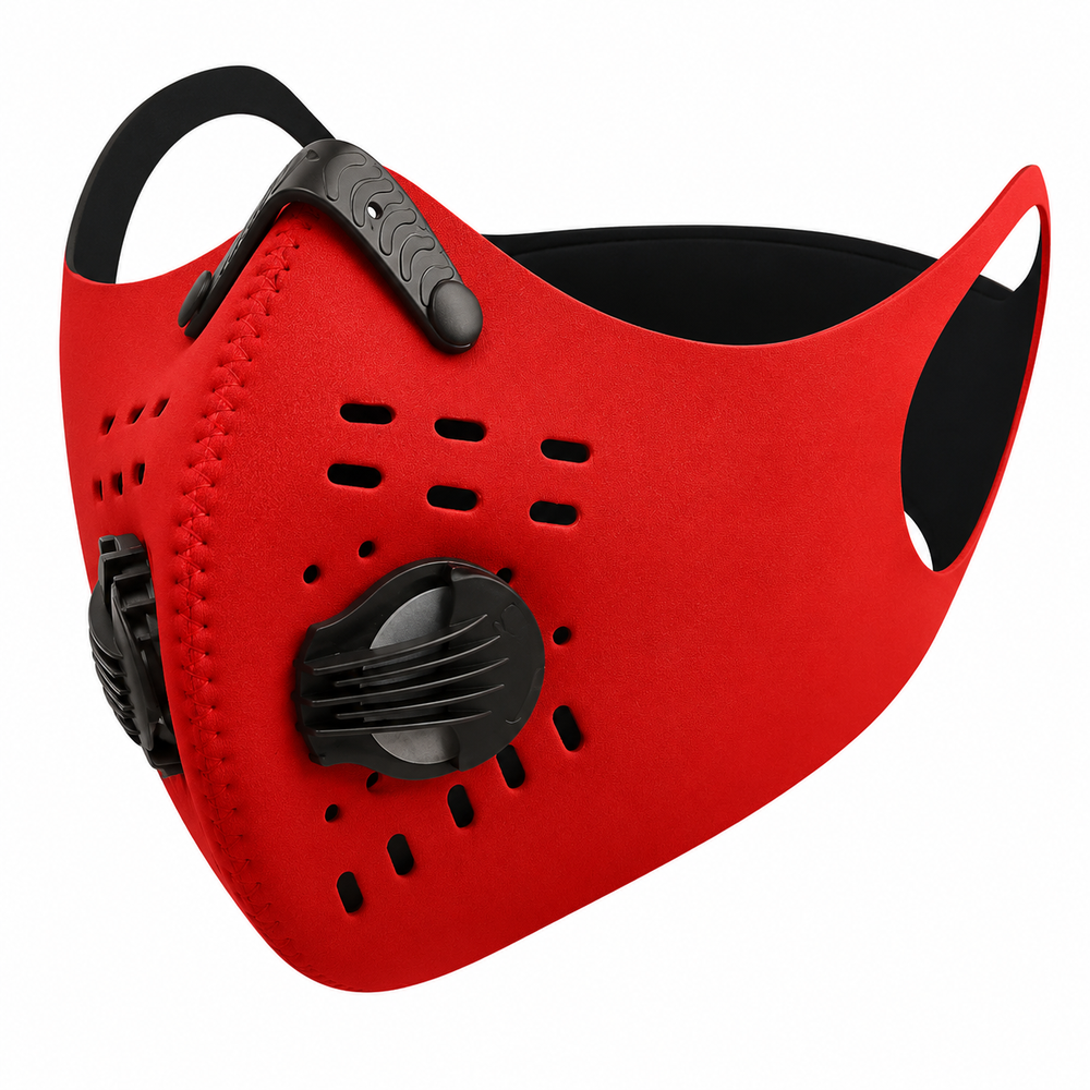 Premium Cycling Face Mask Breathable Nylon Half Face Mask Carbon Filter Adjustable Unisex Outdoor Sports Running Travel Dust Protection Mask