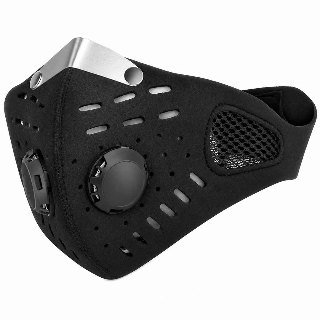 Premium Cycling Face Mask Breathable Nylon Half Face Mask Carbon Filter Adjustable Unisex Outdoor Sports Running Travel Dust Protection Mask