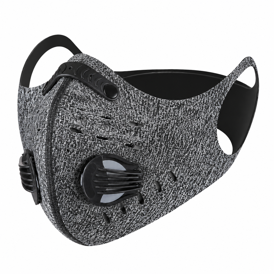 Premium Cycling Face Mask Breathable Nylon Half Face Mask Carbon Filter Adjustable Unisex Outdoor Sports Running Travel Dust Protection Mask