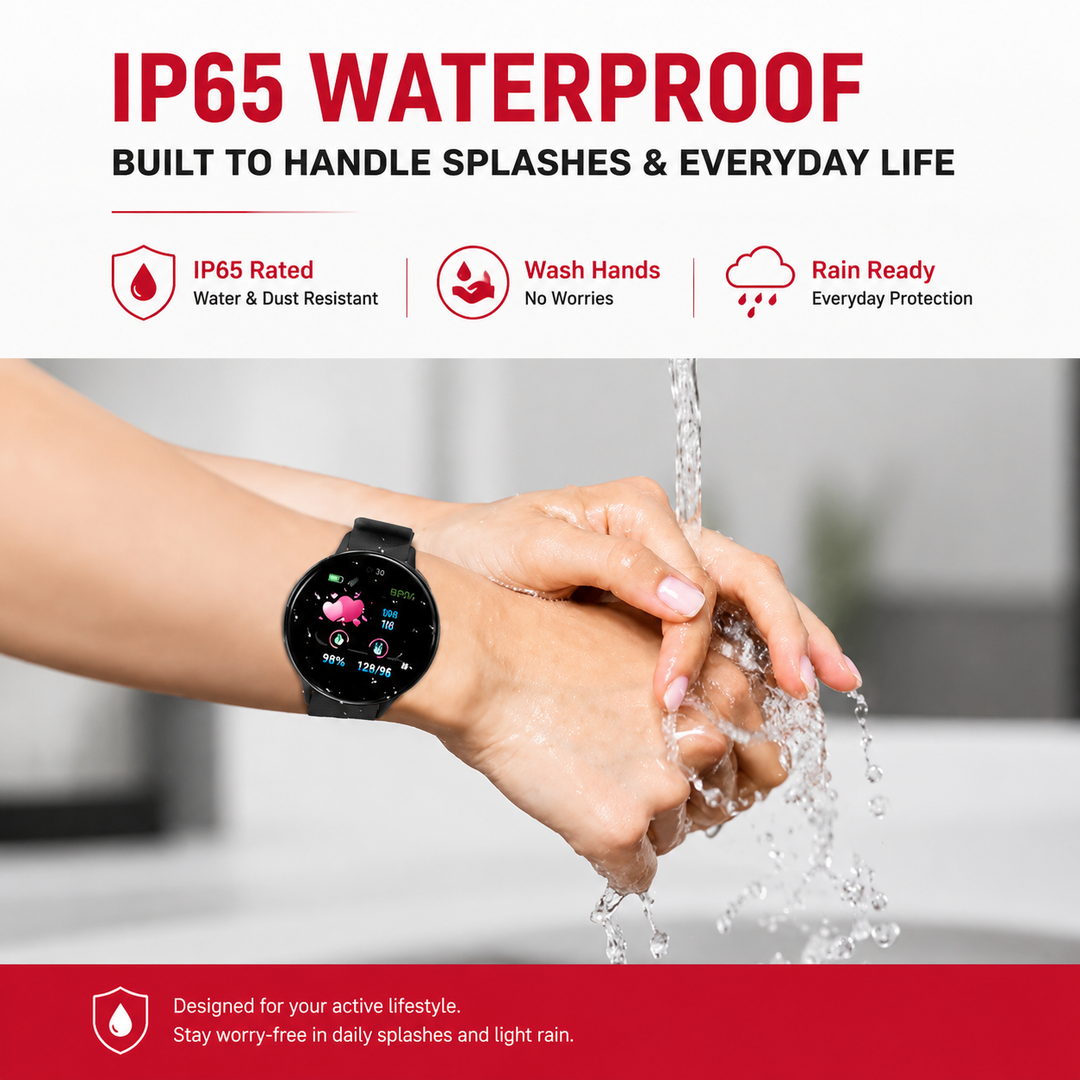 Premium D18 Smart Watch Fitness Tracker 1.3 Inch Touch Display Bluetooth Waterproof Activity Watch Call Message Alerts Heart Rate Sleep Tracking Smart Band