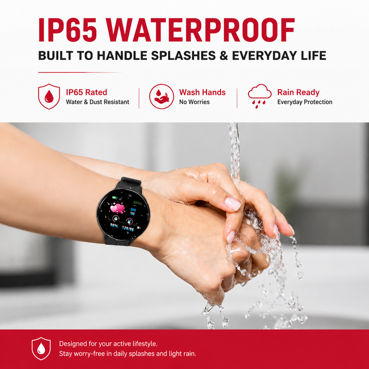 Premium D18 Smart Watch Fitness Tracker 1.3 Inch Touch Display Bluetooth Waterproof Activity Watch Call Message Alerts Heart Rate Sleep Tracking Smart Band