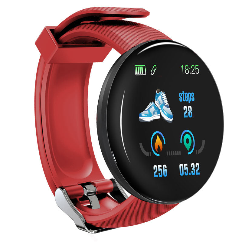 Premium D18 Smart Watch Fitness Tracker 1.3 Inch Touch Display Bluetooth Waterproof Activity Watch Call Message Alerts Heart Rate Sleep Tracking Smart Band
