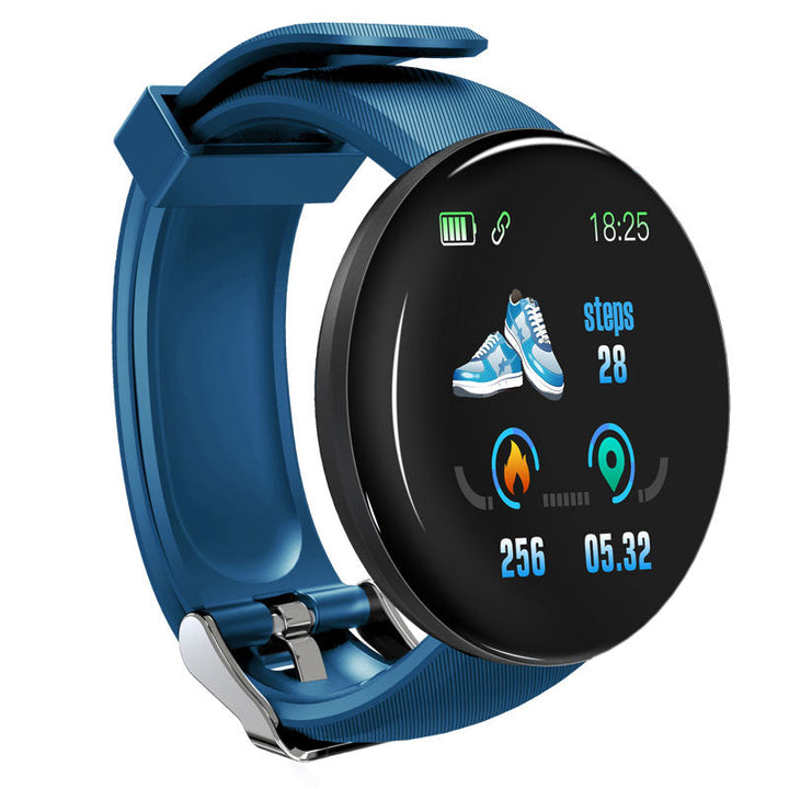 Premium D18 Smart Watch Fitness Tracker 1.3 Inch Touch Display Bluetooth Waterproof Activity Watch Call Message Alerts Heart Rate Sleep Tracking Smart Band