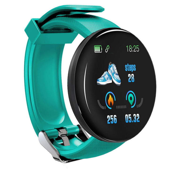 Premium D18 Smart Watch Fitness Tracker 1.3 Inch Touch Display Bluetooth Waterproof Activity Watch Call Message Alerts Heart Rate Sleep Tracking Smart Band