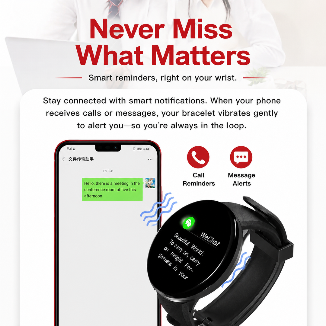 Premium D18 Smart Watch Fitness Tracker 1.3 Inch Touch Display Bluetooth Waterproof Activity Watch Call Message Alerts Heart Rate Sleep Tracking Smart Band