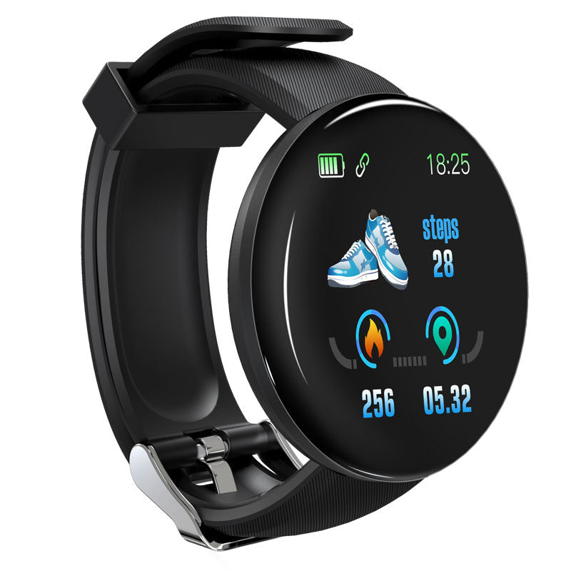 Premium D18 Smart Watch Fitness Tracker 1.3 Inch Touch Display Bluetooth Waterproof Activity Watch Call Message Alerts Heart Rate Sleep Tracking Smart Band