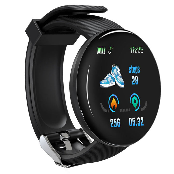 Premium D18 Smart Watch Fitness Tracker 1.3 Inch Touch Display Bluetooth Waterproof Activity Watch Call Message Alerts Heart Rate Sleep Tracking Smart Band