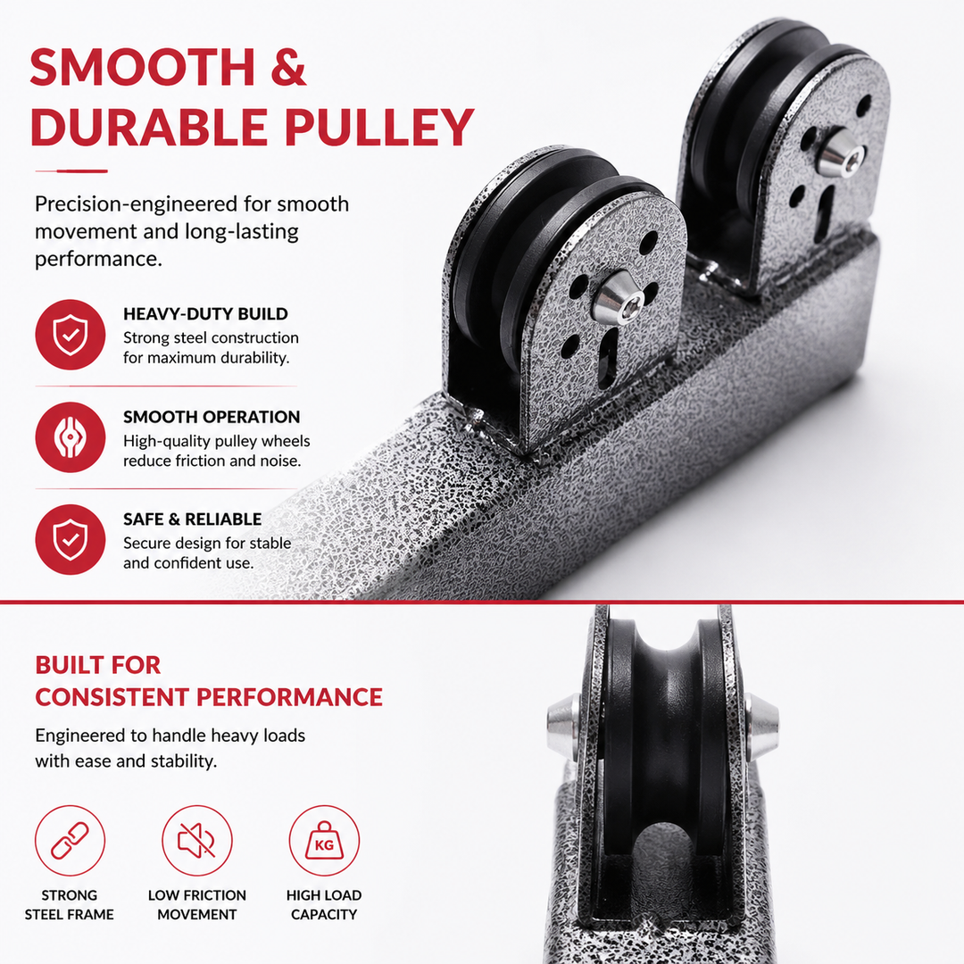 Premium DIY Fitness Pulley Cable Machine Set Adjustable Home Gym Cable System Arm Biceps Triceps Back Strength Training Attachment Steel Workout Equipment