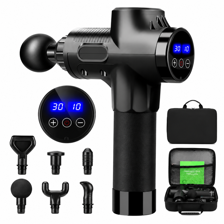 Premium Deep Tissue Massage Gun Percussion Muscle Massager Electric Rechargeable Body Neck Back Fitness Recovery Portable Handheld Massage Device