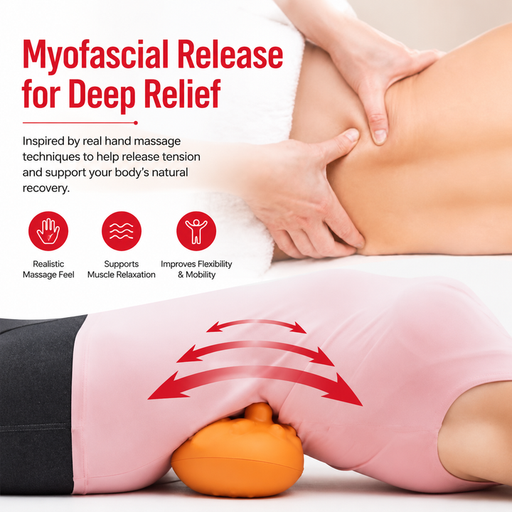 Premium Deep Tissue Massage Tool 14 Trigger Points Sciatica Relief Myofascial Release Lower Back Hip Glute Trigger Point Massager Portable Body Pain Relief