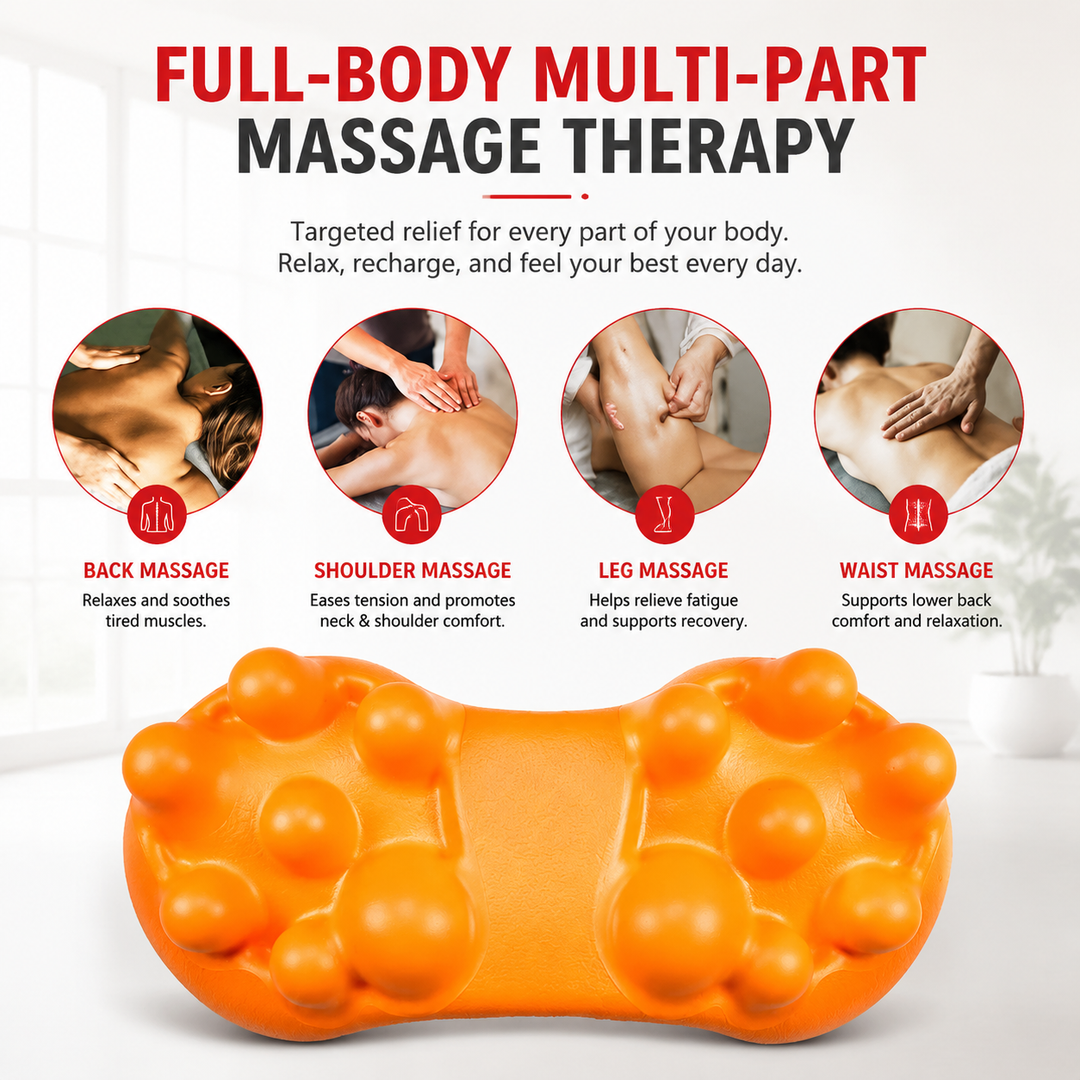 Premium Deep Tissue Massage Tool 14 Trigger Points Sciatica Relief Myofascial Release Lower Back Hip Glute Trigger Point Massager Portable Body Pain Relief