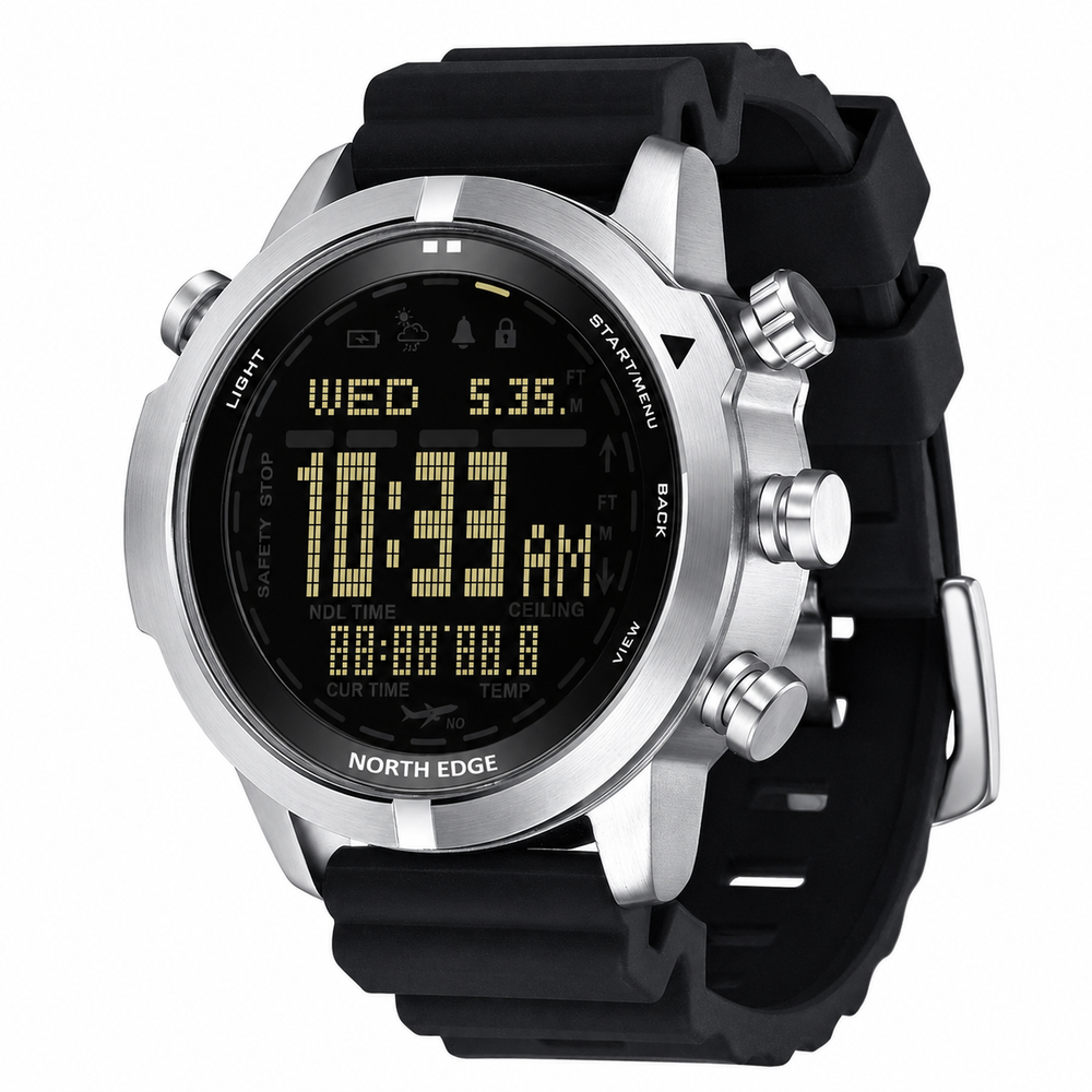 Premium Dive Smart Watch Men 50M Waterproof Altimeter Barometer Compass Free Diving Log Stopwatch Air Pressure Outdoor Adventure Sports Watch