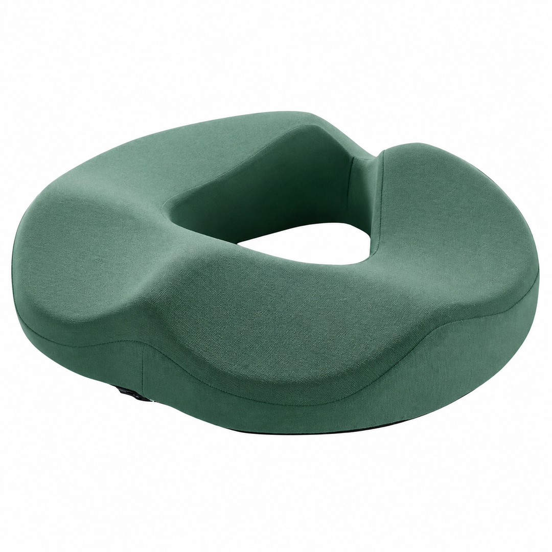 Premium Donut Seat Cushion Memory Foam Ergonomic Chair Pad Non Slip Breathable Portable Office Car Home Travel Sitting Comfort Relief Cushion