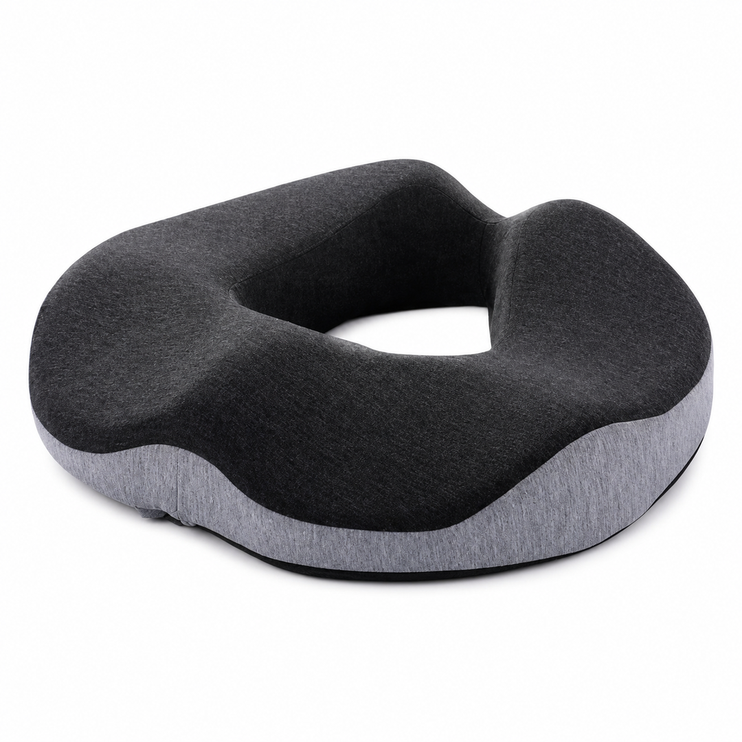 Premium Donut Seat Cushion Memory Foam Ergonomic Chair Pad Non Slip Breathable Portable Office Car Home Travel Sitting Comfort Relief Cushion