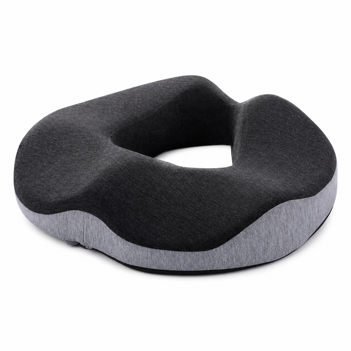 Premium Donut Seat Cushion Memory Foam Ergonomic Chair Pad Non Slip Breathable Portable Office Car Home Travel Sitting Comfort Relief Cushion