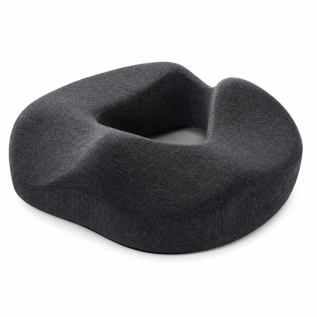 Premium Donut Seat Cushion Memory Foam Ergonomic Chair Pad Non Slip Breathable Portable Office Car Home Travel Sitting Comfort Relief Cushion