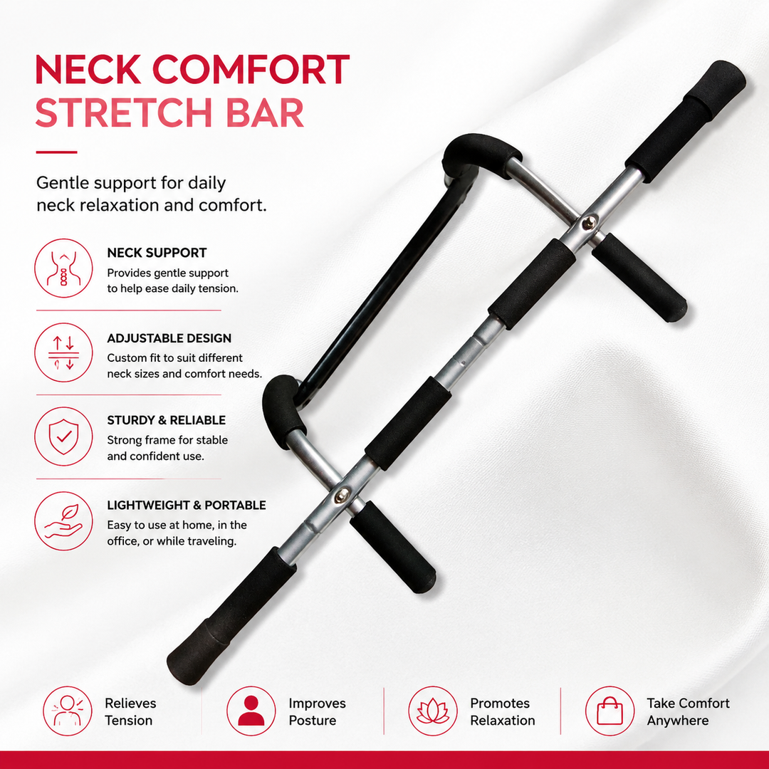 Premium Door Pull-Up Bar No Drilling Steel Multi Grip Chin Up Bar Home Gym Strength Training Door Frame Workout Bar Padded Handles 100KG Capacity