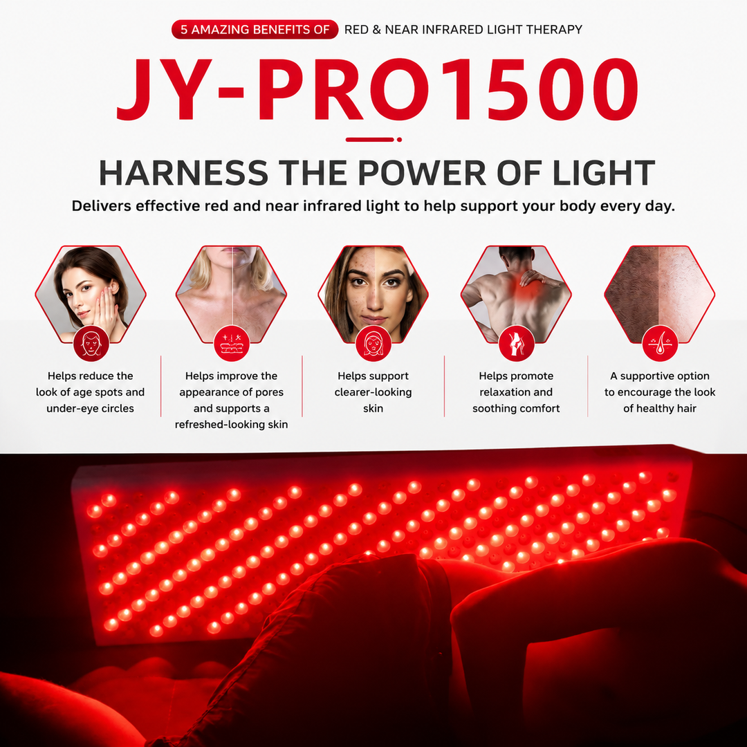 Premium Dual Chip Red Light Therapy Panel 630nm 660nm 810nm 830nm 850nm LED Infrared Lamp Full Body Face Light Therapy Device Metal Housing Timer Control
