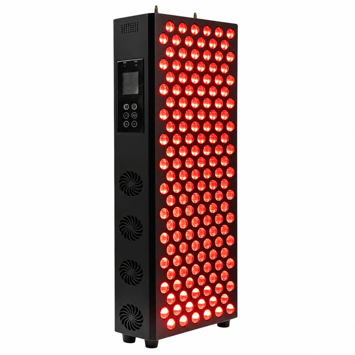 Premium Dual Chip Red Light Therapy Panel 630nm 660nm 850nm Infrared LED Lamp Multi Wavelength Dimmable Timer Professional Home Clinic Use