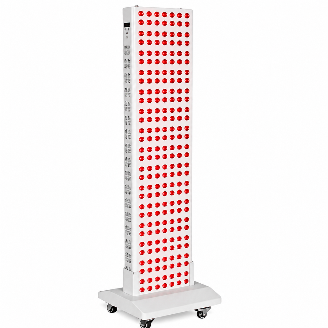 Premium Dual Chip Red Light Therapy Panel 630nm 660nm 850nm Infrared LED Lamp Multi Wavelength Dimmable Timer Professional Home Clinic Use