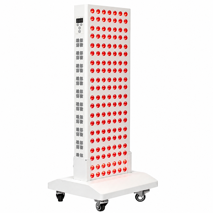Premium Dual Chip Red Light Therapy Panel 630nm 660nm 850nm Infrared LED Lamp Multi Wavelength Dimmable Timer Professional Home Clinic Use