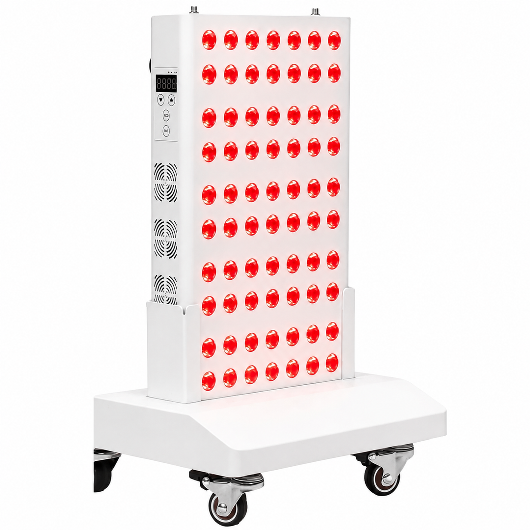 Premium Dual Chip Red Light Therapy Panel 630nm 660nm 850nm Infrared LED Lamp Multi Wavelength Dimmable Timer Professional Home Clinic Use