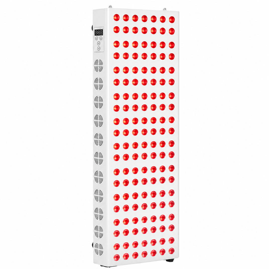 Premium Dual Chip Red Light Therapy Panel 630nm 660nm 850nm Infrared LED Lamp Multi Wavelength Dimmable Timer Professional Home Clinic Use