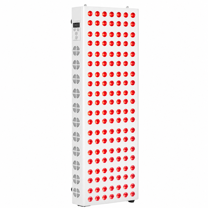 Premium Dual Chip Red Light Therapy Panel 630nm 660nm 850nm Infrared LED Lamp Multi Wavelength Dimmable Timer Professional Home Clinic Use
