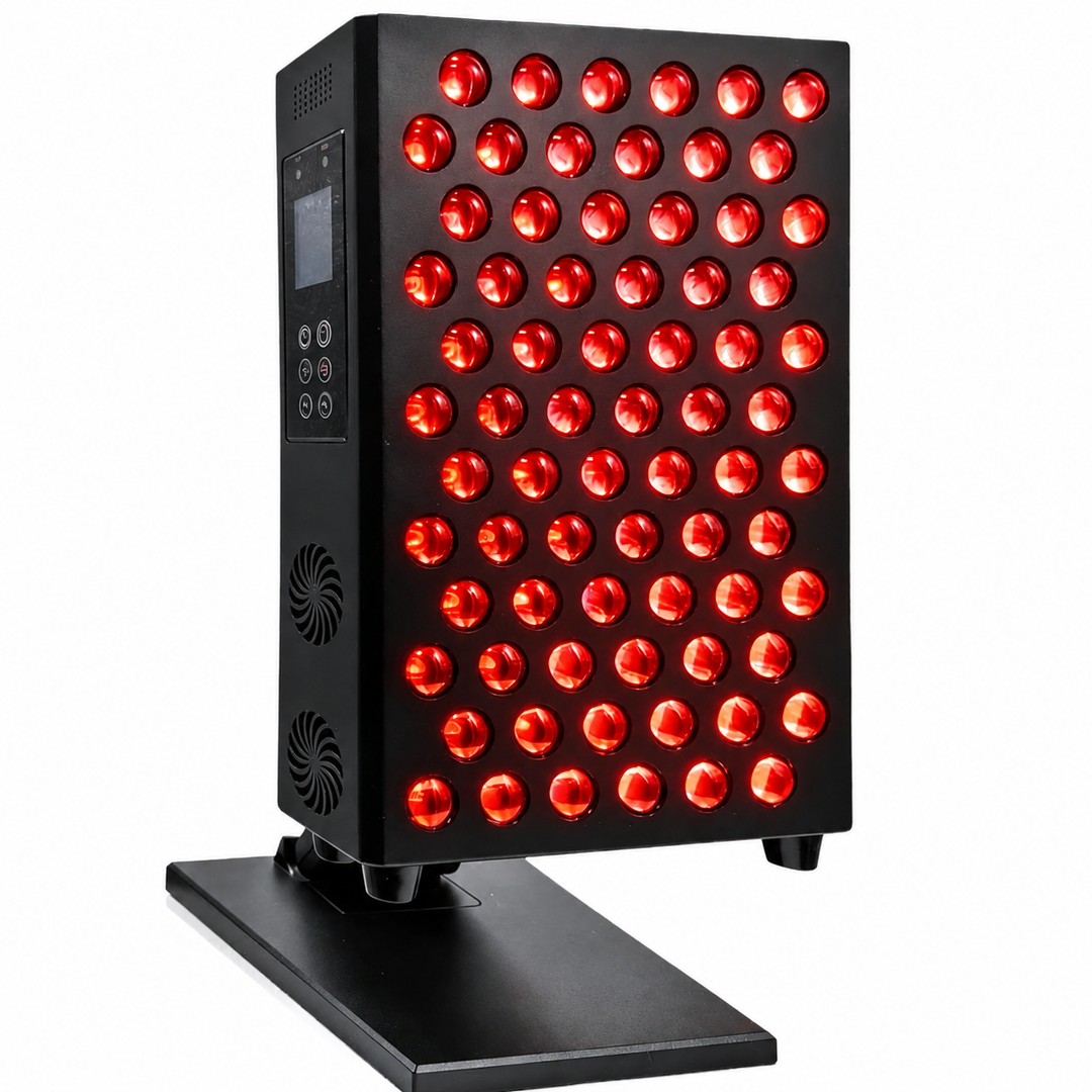 Premium Dual Chip Red Light Therapy Panel 630nm 660nm 850nm Infrared LED Lamp Multi Wavelength Dimmable Timer Professional Home Clinic Use