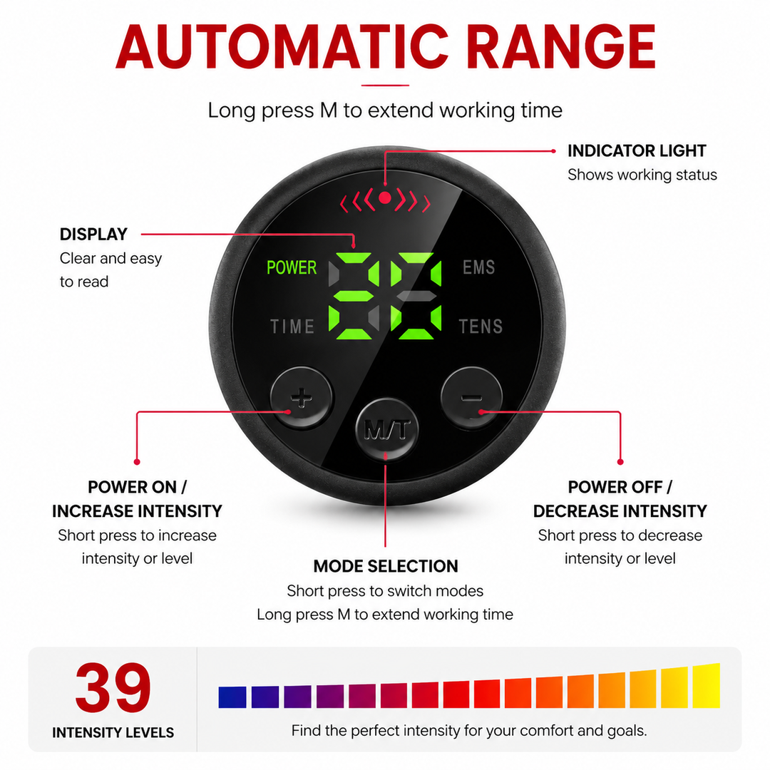 Premium EMS Abdominal Muscle Stimulator Belt USB Rechargeable Body Toning Device 10 Modes 39 Levels Waist Arm Leg Fitness Training Slimming Device