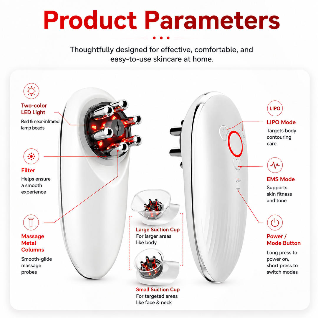 Premium EMS Cupping Massager Electric Face and Body Sculpting Device Suction Gua Sha Therapy Adjustable Intensity Rechargeable Home Spa Massager