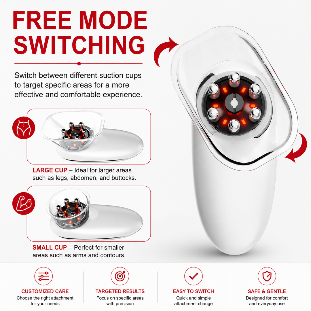 Premium EMS Cupping Massager Electric Face and Body Sculpting Device Suction Gua Sha Therapy Adjustable Intensity Rechargeable Home Spa Massager